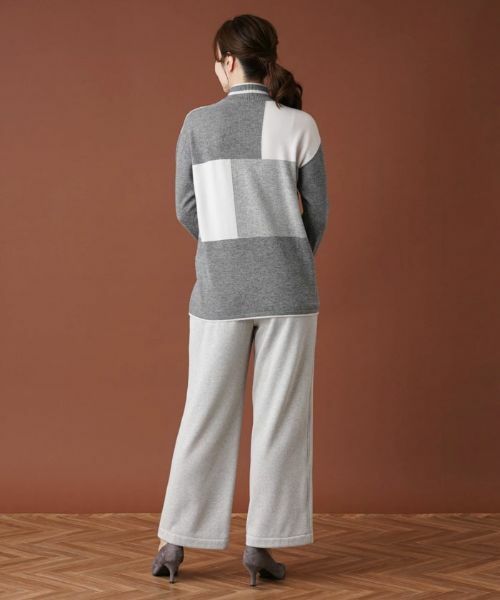 Leilian / レリアン その他パンツ | 【あったか素材】セミワイドウエストゴムパンツ | 詳細3