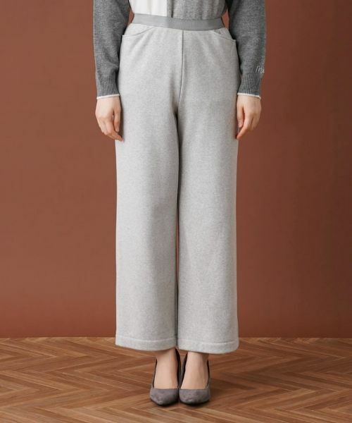 Leilian / レリアン その他パンツ | 【あったか素材】セミワイドウエストゴムパンツ | 詳細4