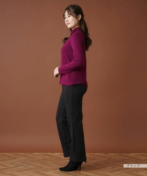 Leilian / レリアン その他パンツ | 【あったか素材】洗えるウエストゴムストレートパンツ | 詳細15