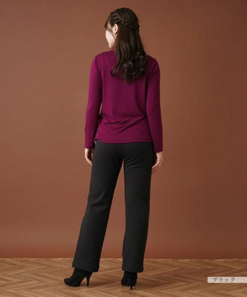 Leilian / レリアン その他パンツ | 【あったか素材】洗えるウエストゴムストレートパンツ | 詳細16