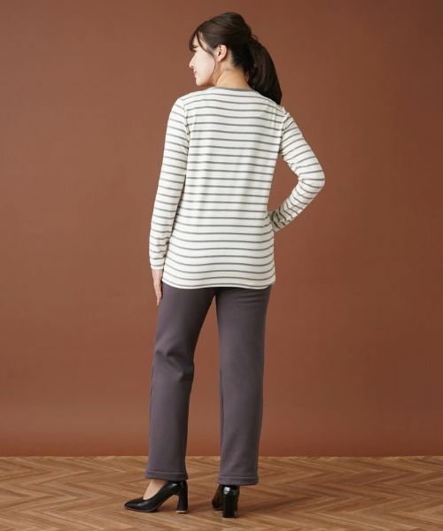 Leilian / レリアン その他パンツ | 【あったか素材】洗えるウエストゴムストレートパンツ | 詳細6