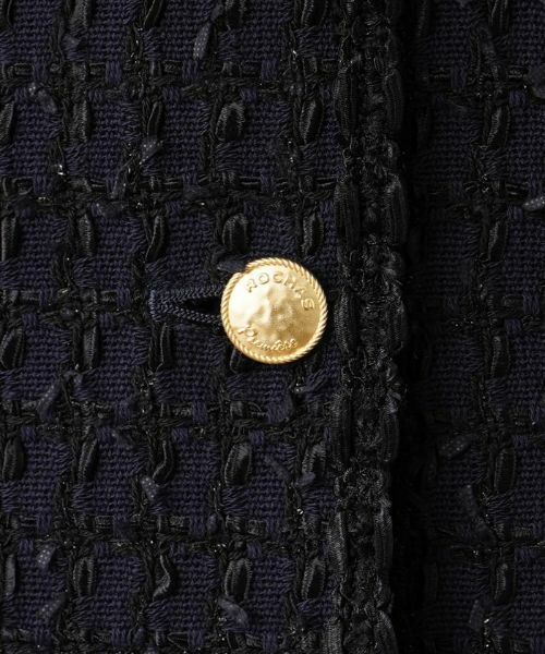 Leilian / レリアン テーラードジャケット | ラメノーカラージャケット【ROCHAS Premiere】 | 詳細10