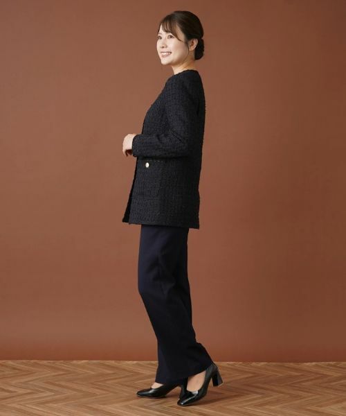 Leilian / レリアン テーラードジャケット | ラメノーカラージャケット【ROCHAS Premiere】 | 詳細2