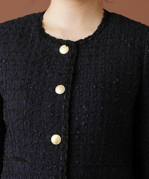 Leilian / レリアン テーラードジャケット | ラメノーカラージャケット【ROCHAS Premiere】 | 詳細7