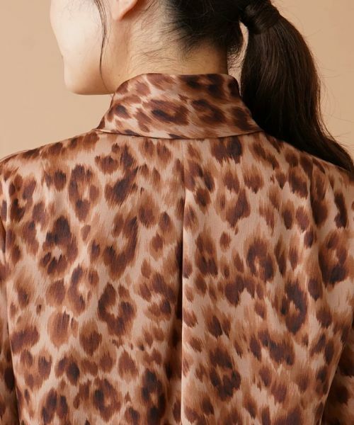 Leilian / レリアン シャツ・ブラウス | レオパード柄ボウタイブラウス | 詳細11