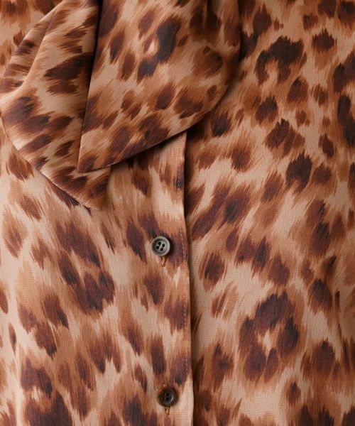 Leilian / レリアン シャツ・ブラウス | レオパード柄ボウタイブラウス | 詳細13