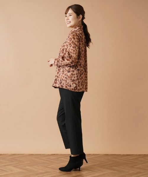 Leilian / レリアン シャツ・ブラウス | レオパード柄ボウタイブラウス | 詳細5
