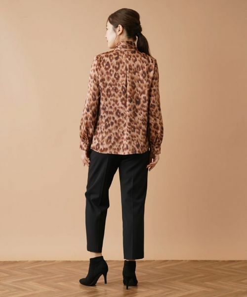Leilian / レリアン シャツ・ブラウス | レオパード柄ボウタイブラウス | 詳細6