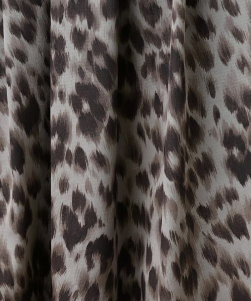 Leilian / レリアン ミニ・ひざ丈スカート | レオパード柄フレアスカート | 詳細11