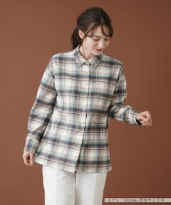 Leilian / レリアン シャツ・ブラウス | チェックネルシャツ【Leilian WHITE LABEL】【SOMELOS】