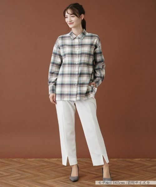 Leilian / レリアン シャツ・ブラウス | チェックネルシャツ【Leilian WHITE LABEL】【SOMELOS】 | 詳細1