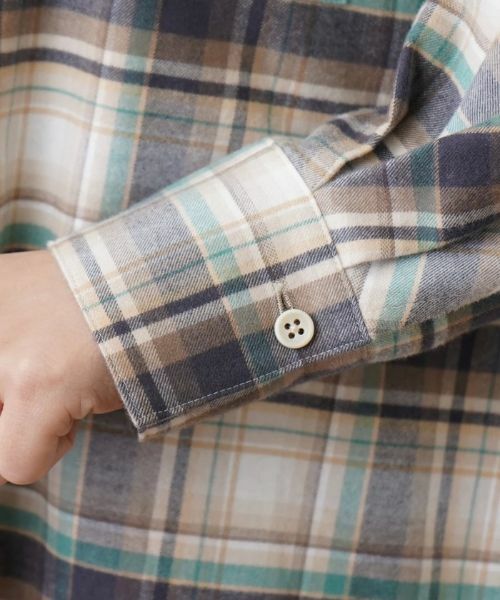 Leilian / レリアン シャツ・ブラウス | チェックネルシャツ【Leilian WHITE LABEL】【SOMELOS】 | 詳細12