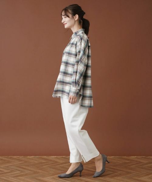 Leilian / レリアン シャツ・ブラウス | チェックネルシャツ【Leilian WHITE LABEL】【SOMELOS】 | 詳細2