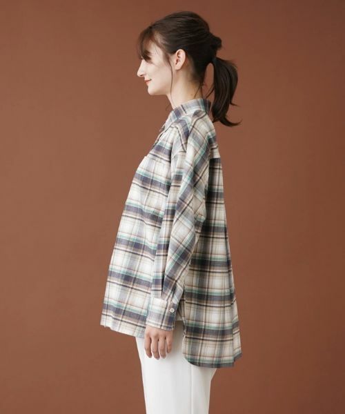 Leilian / レリアン シャツ・ブラウス | チェックネルシャツ【Leilian WHITE LABEL】【SOMELOS】 | 詳細5