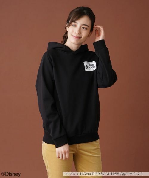 Leilian/レリアン プリントパーカ【ミッキーマウス】 ブラック 9(M) Leilian/レリアン プリントパーカ【ミッキーマウス】 ブラック 9(M)