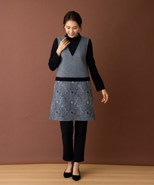 Leilian / レリアン シャツ・ブラウス | レイヤード風チュニックブラウス | 詳細1