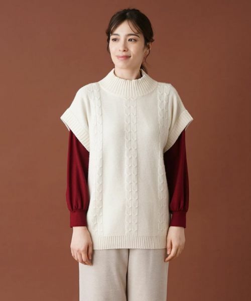 Leilian / レリアン テーラードジャケット | ハイネックニットベスト【MUSE BY ROCHAS Premiere】 | 詳細4