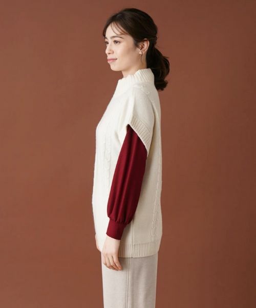 Leilian / レリアン テーラードジャケット | ハイネックニットベスト【MUSE BY ROCHAS Premiere】 | 詳細5