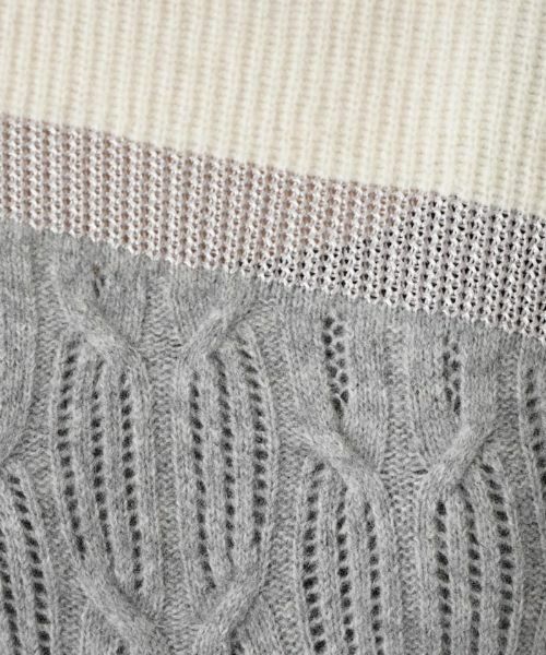 Leilian / レリアン ニット・セーター | ラメカラーブロックニット | 詳細10