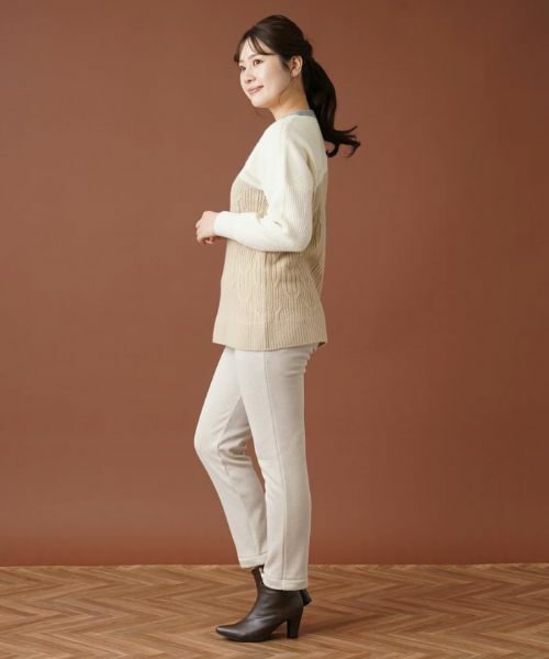 Leilian / レリアン ニット・セーター | ラメカラーブロックニット | 詳細12