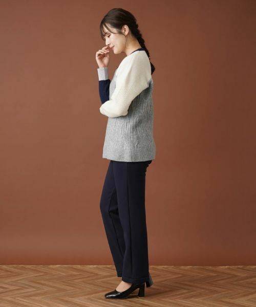 Leilian / レリアン ニット・セーター | ラメカラーブロックニット | 詳細2