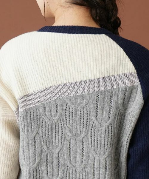 Leilian / レリアン ニット・セーター | ラメカラーブロックニット | 詳細8