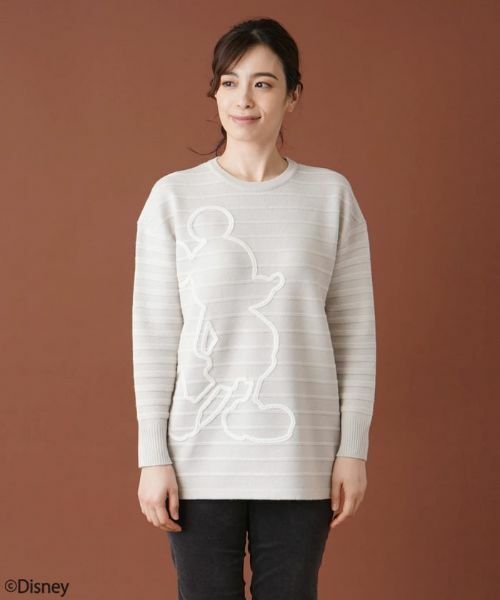Leilian / レリアン ニット・セーター | ボーダークルーネックニット【ミッキーマウス】 | 詳細19