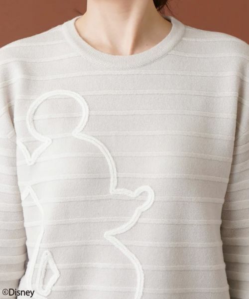 Leilian / レリアン ニット・セーター | ボーダークルーネックニット【ミッキーマウス】 | 詳細22