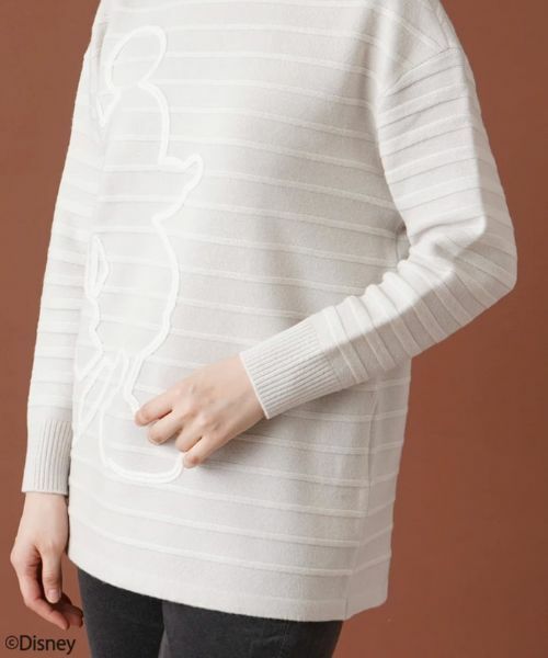 Leilian / レリアン ニット・セーター | ボーダークルーネックニット【ミッキーマウス】 | 詳細24