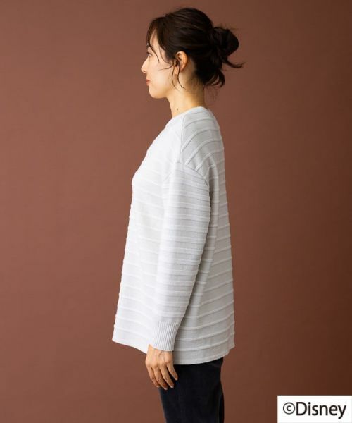 Leilian / レリアン ニット・セーター | ボーダークルーネックニット【ミッキーマウス】 | 詳細5