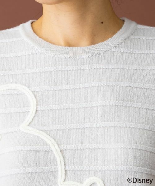 Leilian / レリアン ニット・セーター | ボーダークルーネックニット【ミッキーマウス】 | 詳細7