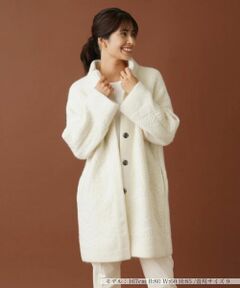 Leilian / レリアン テーラードジャケット | スタンドカラーニットジャケット