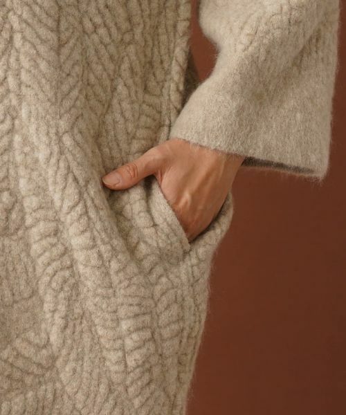 Leilian / レリアン テーラードジャケット | スタンドカラーニットジャケット | 詳細11