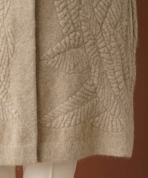 Leilian / レリアン テーラードジャケット | スタンドカラーニットジャケット | 詳細12