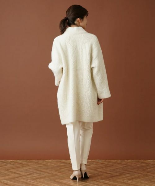 Leilian / レリアン テーラードジャケット | スタンドカラーニットジャケット | 詳細17