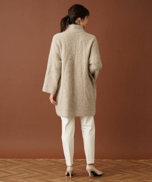 Leilian / レリアン テーラードジャケット | スタンドカラーニットジャケット | 詳細3
