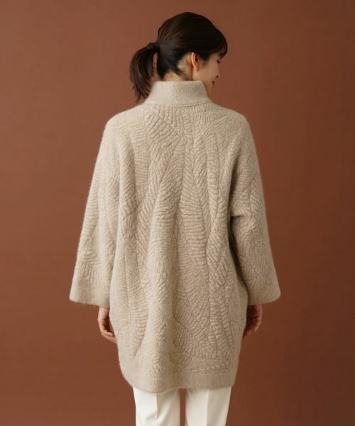 Leilian / レリアン テーラードジャケット | スタンドカラーニットジャケット | 詳細6