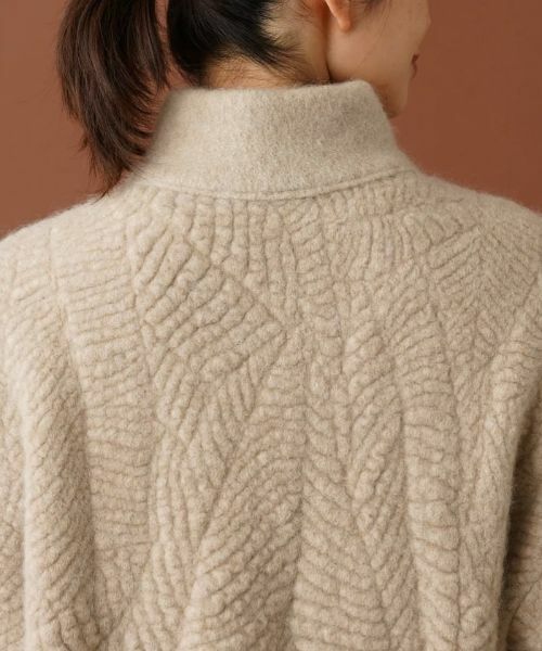 Leilian / レリアン テーラードジャケット | スタンドカラーニットジャケット | 詳細9