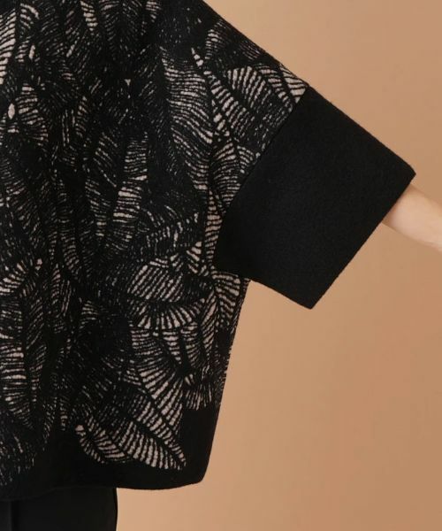 Leilian / レリアン テーラードジャケット | ボタニカル柄ボトルネックジャケット | 詳細10