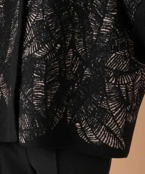 Leilian / レリアン テーラードジャケット | ボタニカル柄ボトルネックジャケット | 詳細11