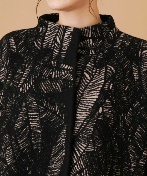 Leilian / レリアン テーラードジャケット | ボタニカル柄ボトルネックジャケット | 詳細7