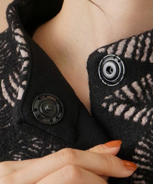 Leilian / レリアン テーラードジャケット | ボタニカル柄ボトルネックジャケット | 詳細8