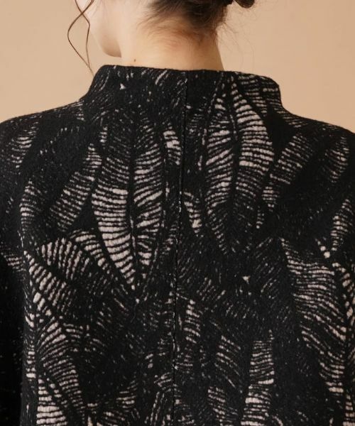 Leilian / レリアン テーラードジャケット | ボタニカル柄ボトルネックジャケット | 詳細9