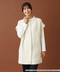 Leilian / レリアン テーラードジャケット | ボトルネックロングニットベスト