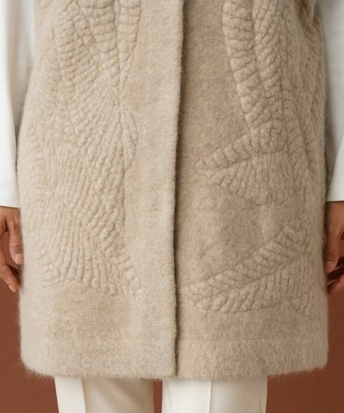 Leilian / レリアン テーラードジャケット | ボトルネックロングニットベスト | 詳細12