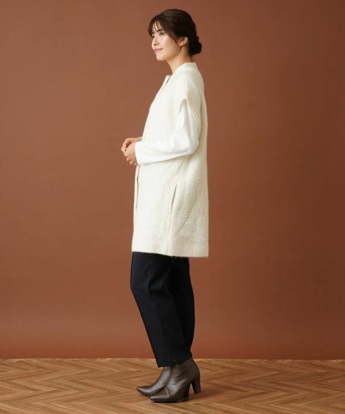 Leilian / レリアン テーラードジャケット | ボトルネックロングニットベスト | 詳細16