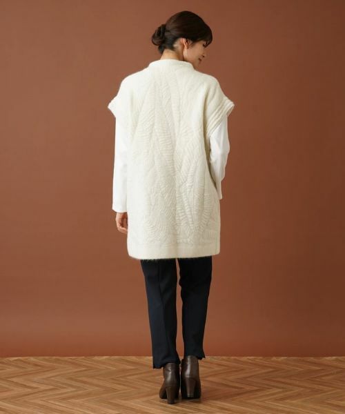 Leilian / レリアン テーラードジャケット | ボトルネックロングニットベスト | 詳細17