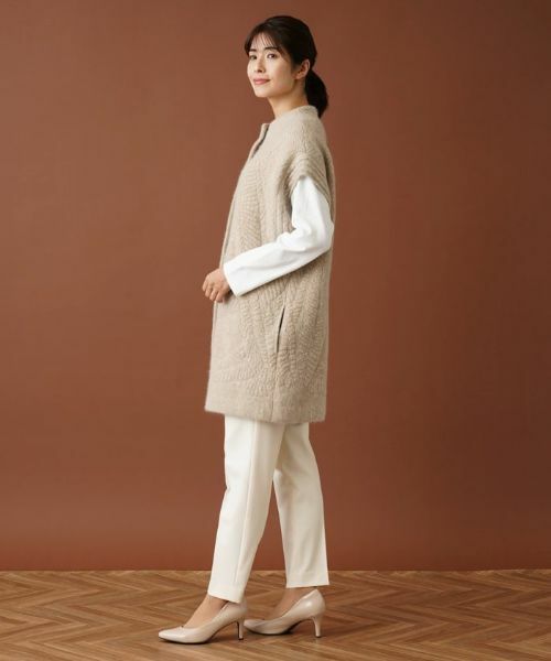 Leilian / レリアン テーラードジャケット | ボトルネックロングニットベスト | 詳細2