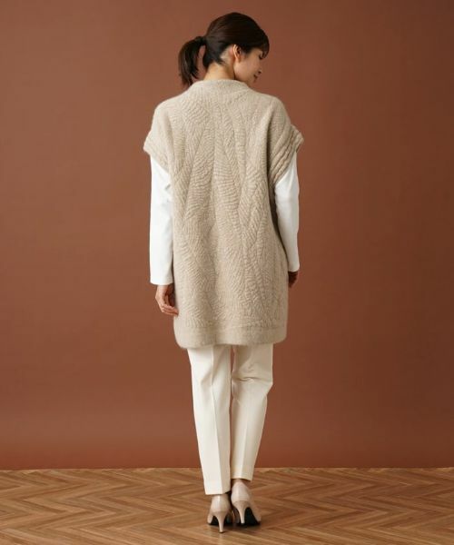 Leilian / レリアン テーラードジャケット | ボトルネックロングニットベスト | 詳細3