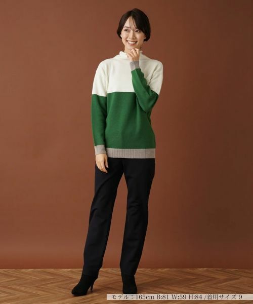 Leilian / レリアン ニット・セーター | カラーブロックハイネックニット | 詳細4